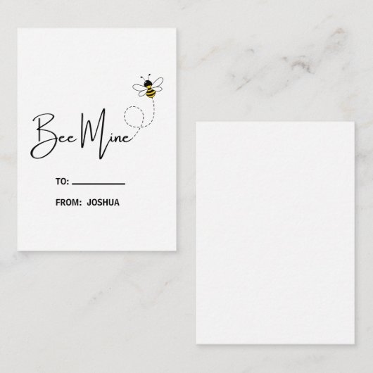 Niedlich Kids Personalisiert Valentine Mitteilungskarte (Vorne/Hinten)