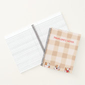 Niedlich Kids Personalizable Name Manga Cartoon Ca Notizblock (Innenseite)