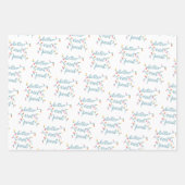 Niedlich Kids Pink Christmas Geschenkpapier Set (Vorderseite 3)