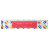 Niedlich Kids Rainbow Polka Dots Personalisiert