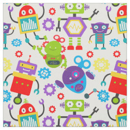 Niedlich Kids Robot Colorful Stoff