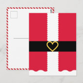 Niedlich Kids Santa Postkarte (Vorne/Hinten)