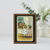 Niedlich Kids Spooky Vintag Halloween Postkarte (Stehend Vorderseite)