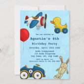 Niedlich Kids Toys Geburtstagsparty Einladung (Vorderseite)