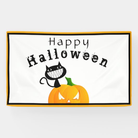 Niedlich Kids Trick oder Treat Happy Halloween Par Banner (Horizontal)