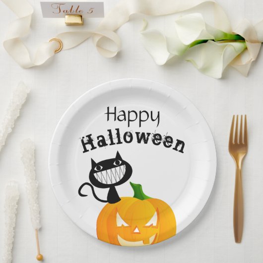 Niedlich Kids Trick oder Treat Happy Halloween Par Pappteller (Hochzeit)