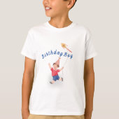 Niedlich Kids Tshirt Boy with Kite (Vorderseite)
