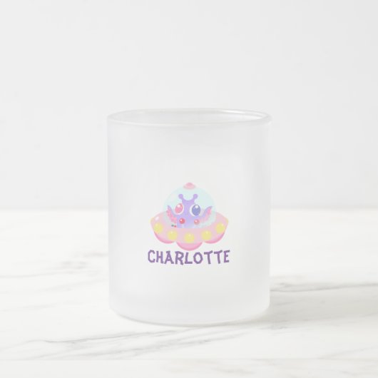 Niedlich Kids UFO kawaii Mattglastasse (Mittel)