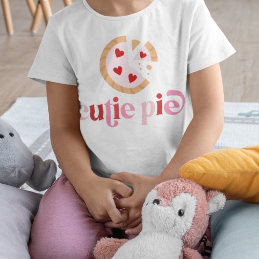 Niedlich Kids Valentinstag Süsse Pie T-Shirt