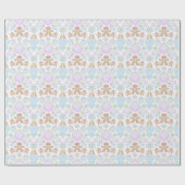 Niedlich Kids Weihnachten Lebkuchenmuster Geschenkpapier (Flach)