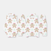 Niedlich Kids Weihnachten Lebkuchenmuster Geschenkschachtel (Ungefaltet)