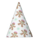 Niedlich Kids Weihnachten Lebkuchenmuster Partyhütchen (Rechts)