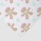 Niedlich Kids Weihnachten Lebkuchenmuster Seidenpapier (Ausschnitt)