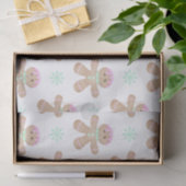 Niedlich Kids Weihnachten Lebkuchenmuster Seidenpapier (Geschenk)