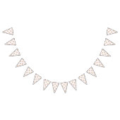 Niedlich Kids Weihnachten Lebkuchenmuster Wimpelkette (Alle)