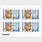 Niedlich Kids-Zahnarzt Rechteckiger Aufkleber (Blatt)