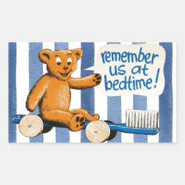 Niedlich Kids-Zahnarzt Rechteckiger Aufkleber