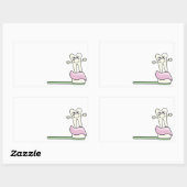 Niedlich Kids-Zahnarzt Rechteckiger Aufkleber (Blatt)