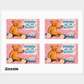 Niedlich Kids-Zahnarzt Rechteckiger Aufkleber (Blatt)