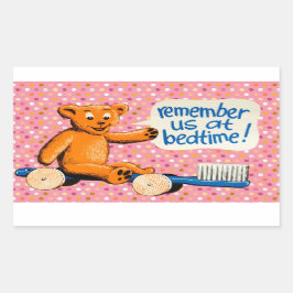 Niedlich Kids-Zahnarzt Rechteckiger Aufkleber