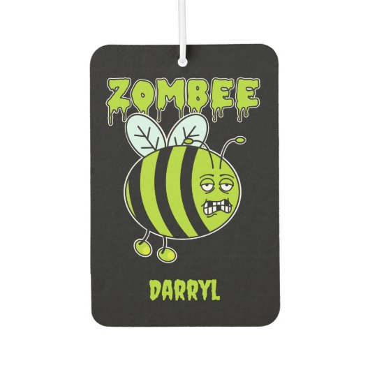 Niedlich Kids Zombie Bee Halloween Autolufterfrischer (Vorderseite)