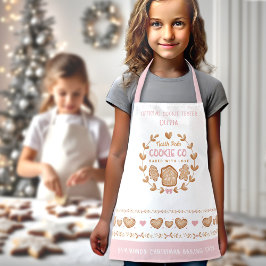 Niedlich Kids'Cookie Backen Pink Weihnachten Schür Schürze