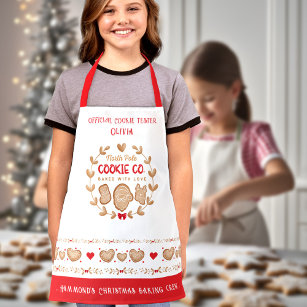 Niedlich Kids'Cookie Backen Rote Weihnachtsfeier S Schürze