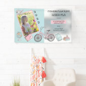 Niedlich Kindergarten Foto Girl Herzlichen Glückwu Banner (Insitu)