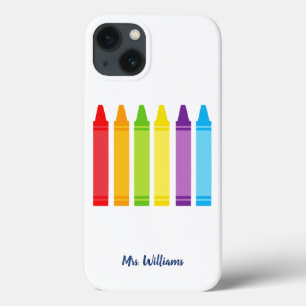 Niedlich Kindergarten Lehrer Personalisiert Crayon Case-Mate iPhone Hülle