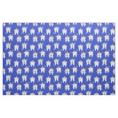 Niedlich King & Queen Tooth Pattern Blau Stoff (Fat Quarter (45,7 x 55,9 cm))