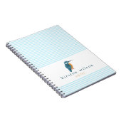 Niedlich Kingfisher - Personalisiertes Notebook Notizblock (Rechte Seite)