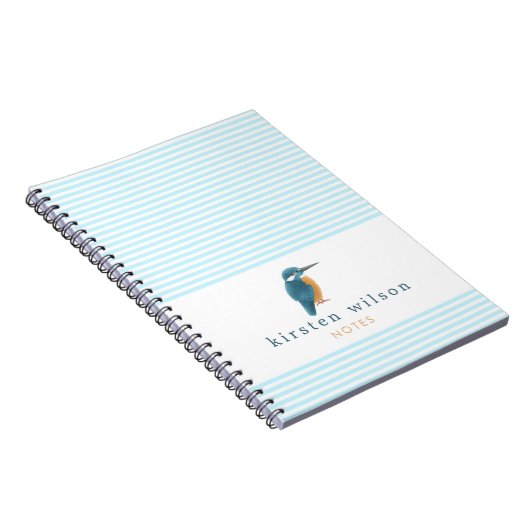 Niedlich Kingfisher - Personalisiertes Notebook Notizblock (Rechte Seite)