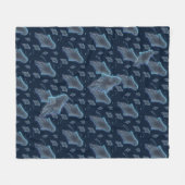 Niedlich KiniArt Ghost Fleecedecke (Vorderseite (Horizontal))