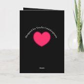 Niedlich Kissing Bunnies Valentines Feiertagskarte (Rückseite)