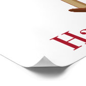 Niedlich Kissing Couple Anpassbare Valentine Poster (Ecke)