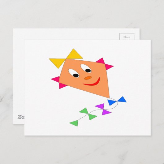 Niedlich Kite Postkarte (Vorne/Hinten)