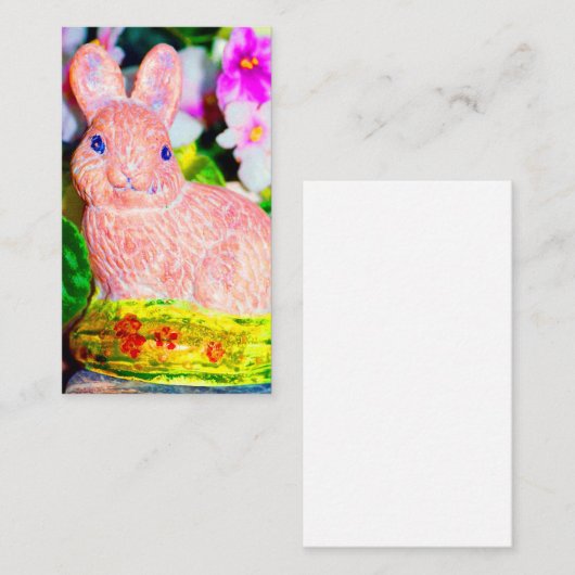 Niedlich Kitschy Bunny Rabbit Begleitkarte (Vorne/Hinten)