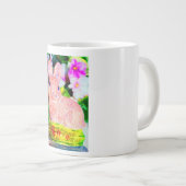 Niedlich Kitschy Bunny Rabbit Jumbo-Tasse (Vorderseite Rechts)