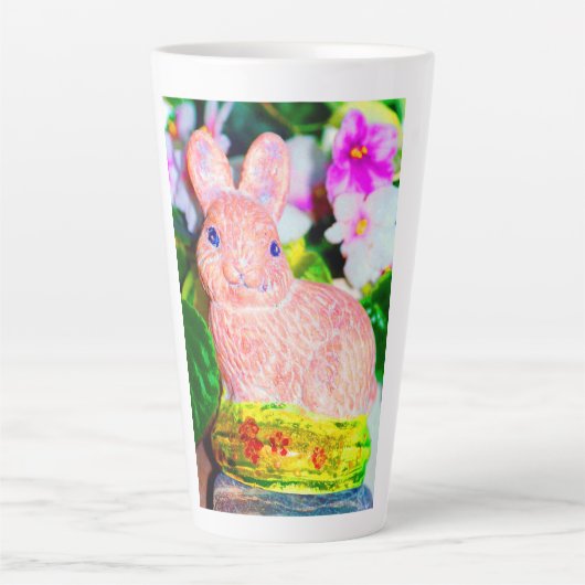 Niedlich Kitschy Bunny Rabbit Milchtasse (Vorderseite)
