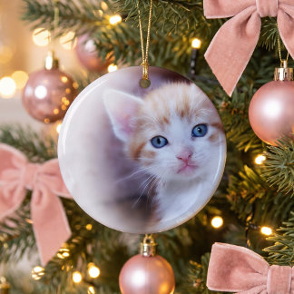 Niedlich Kitten 1 Foto Keramik Ornament