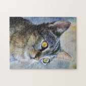 Niedlich Kitten Art Portrait Puzzle (Horizontal)