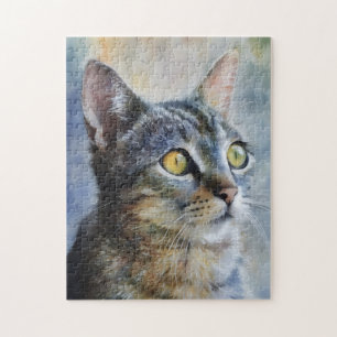 Niedlich Kitten Art Portrait Puzzle