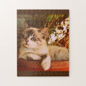 Niedlich Kitten Asleep Puzzle (Vertikal)