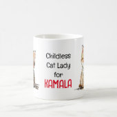 Niedlich Kitten auf einer kinderlosen Katze Lady f Kaffeetasse (Mittel)