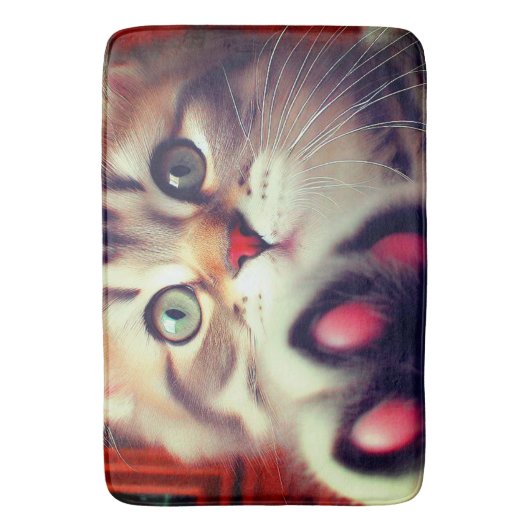 Niedlich Kitten Badematte (Vorderseite Vertikal)