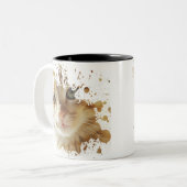 Niedlich Kitten | Bestes Geschenk für Katzenbesitz Zweifarbige Tasse (Vorderseite Links)