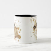 Niedlich Kitten | Bestes Geschenk für Katzenbesitz Zweifarbige Tasse (Mittel)