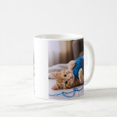 Niedlich Kitten Blue Kaffeetasse (VorderseiteRechts)
