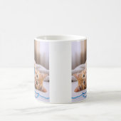 Niedlich Kitten Blue Kaffeetasse (Mittel)