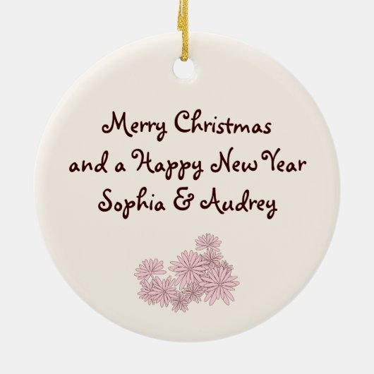 Niedlich Kitten Bunny Animal Friends Kinder Weihna Keramikornament (Hinten)